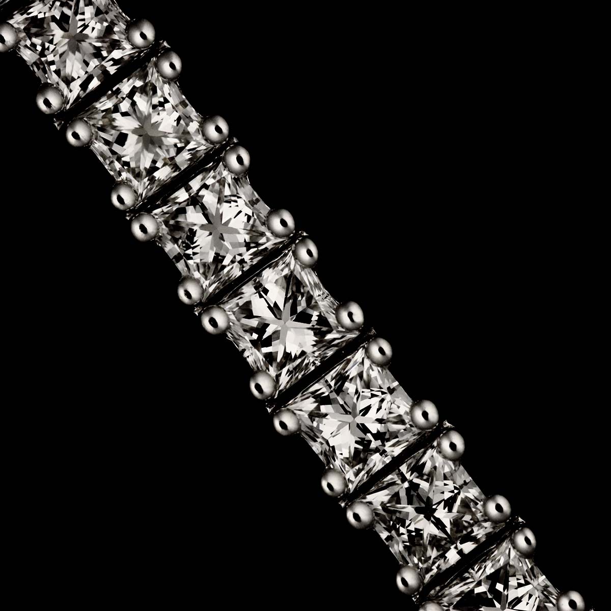 Timeless Classico Sapphire Diamond Bracelet 18K WG 750