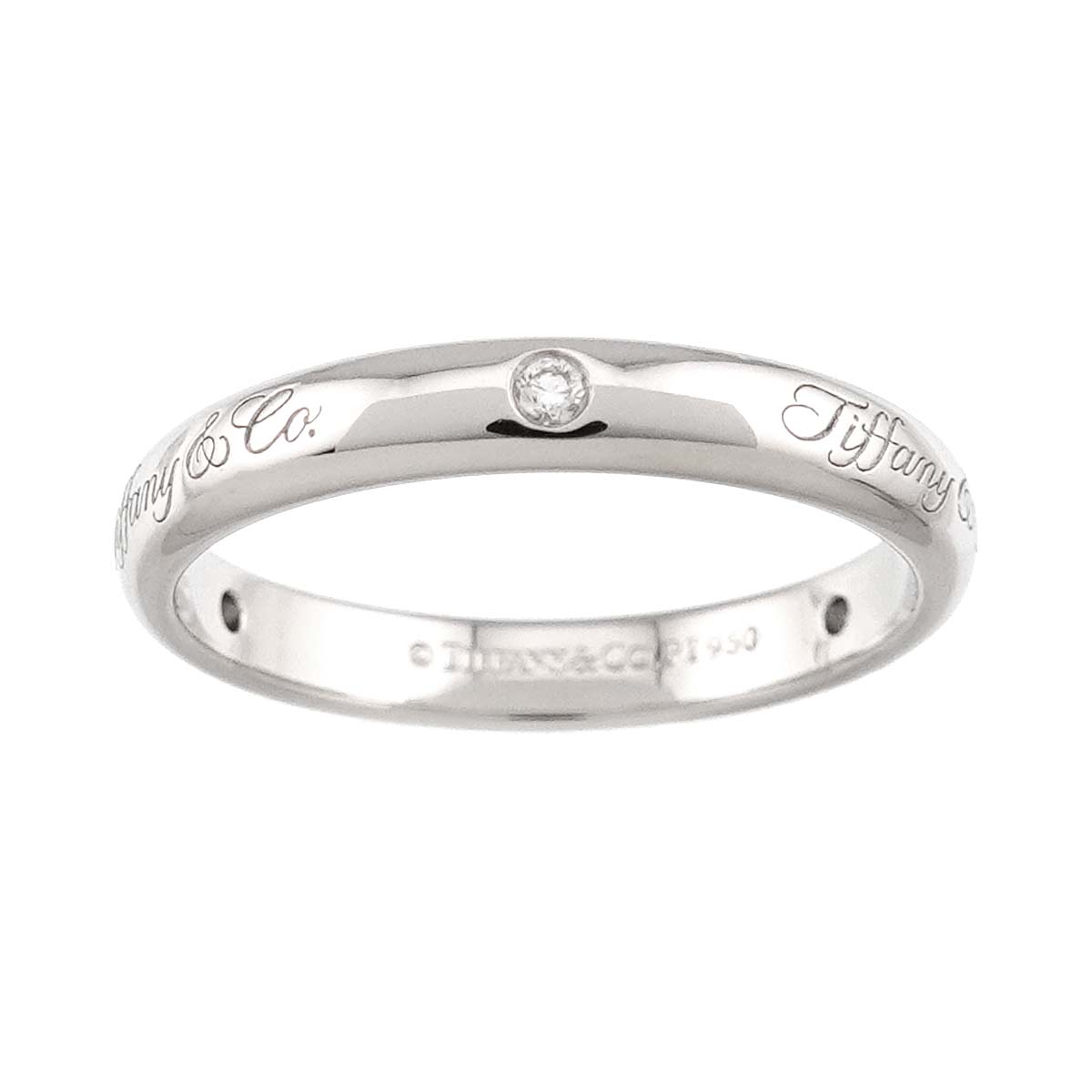 Lucida Notes Diamond Ring Pt Platinum size5.75-6(US)
