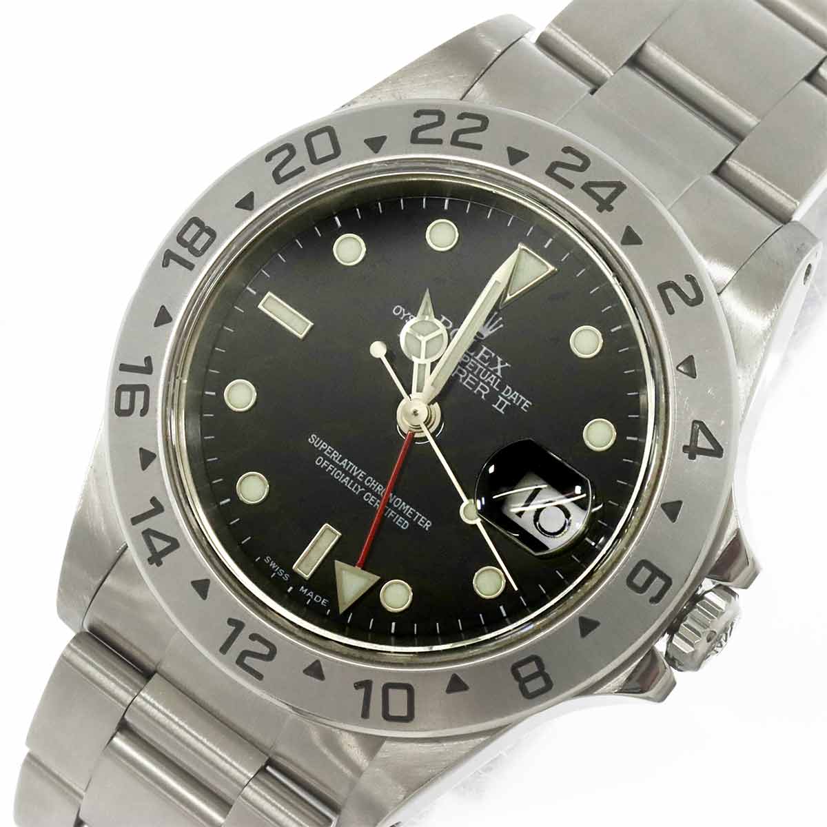 Explorer II 16570 Date Serial A Automatic Black Dial Mens Watch