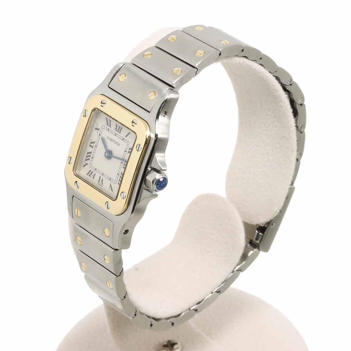 Santos Galbee W20012C4 750 YG Cream Dial Ladies Watch