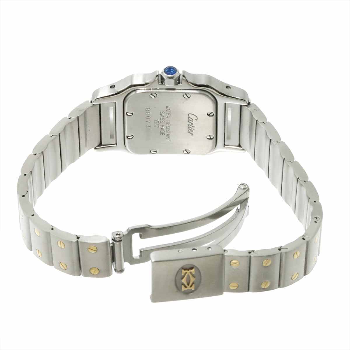 Santos Galbee W20012C4 750 YG Cream Dial Ladies Watch