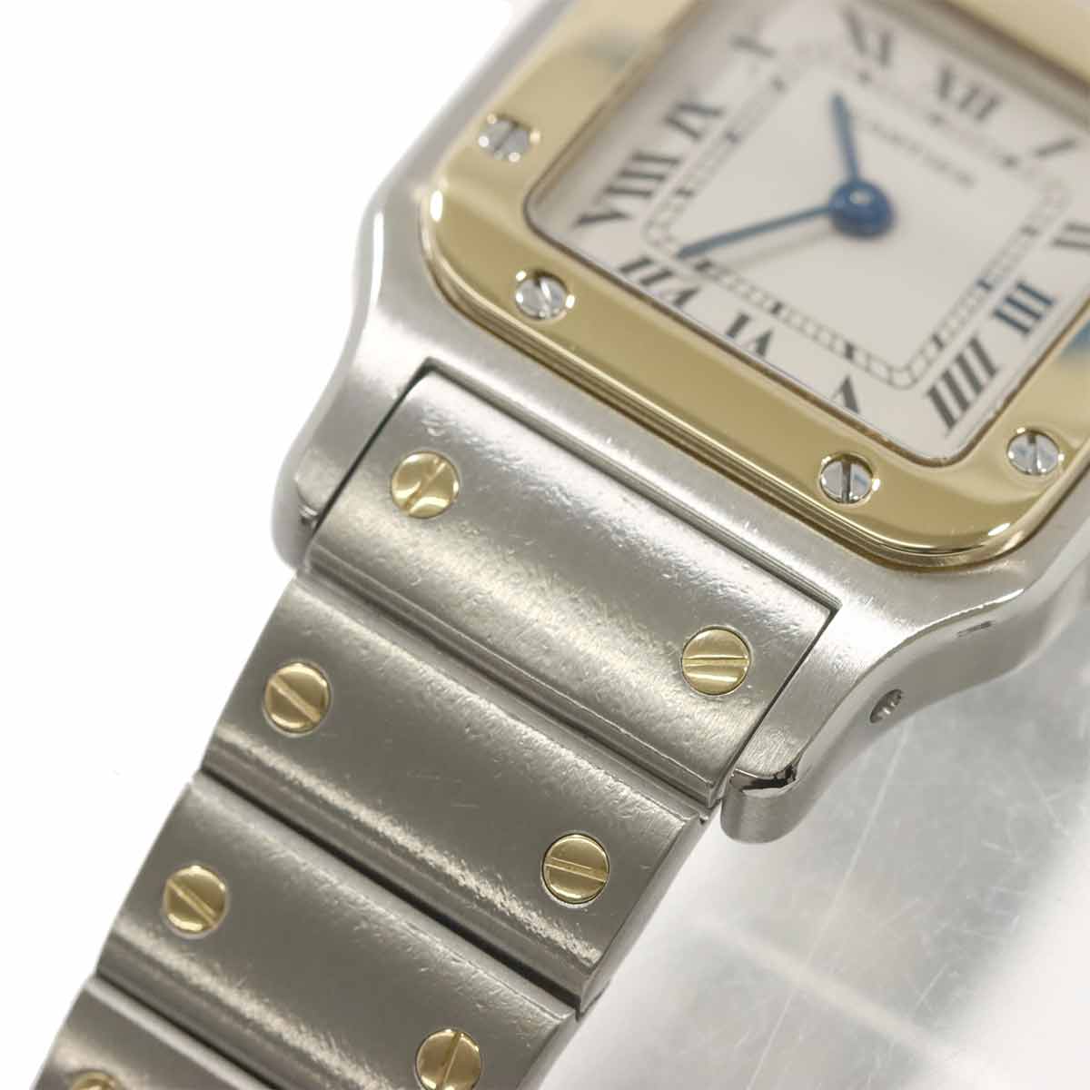 Santos Galbee W20012C4 750 YG Cream Dial Ladies Watch