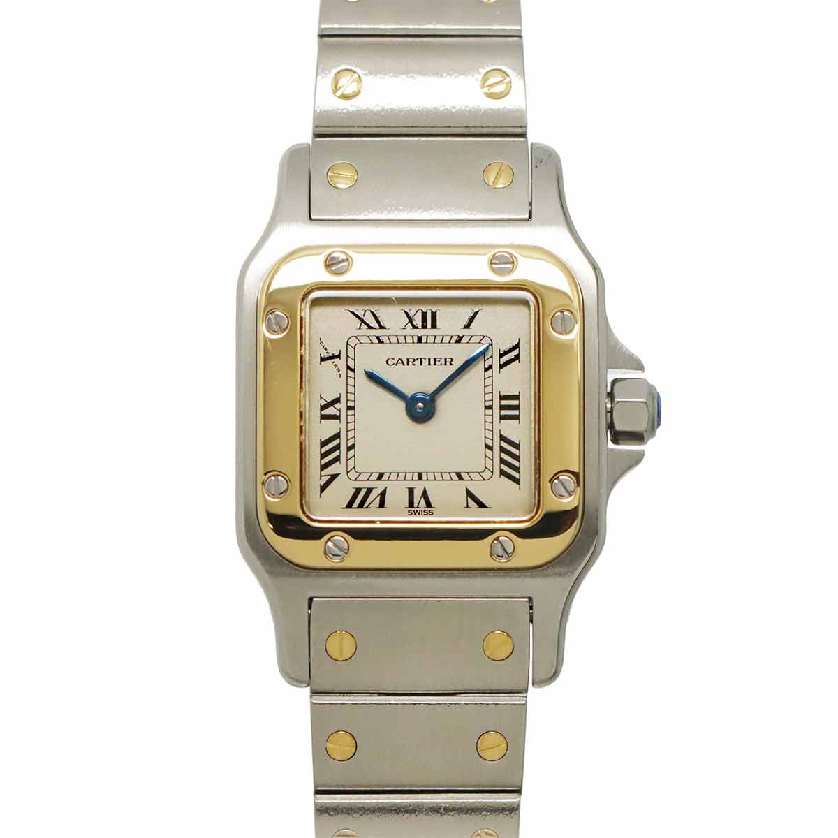 Santos Galbee W20012C4 750 YG Cream Dial Ladies Watch