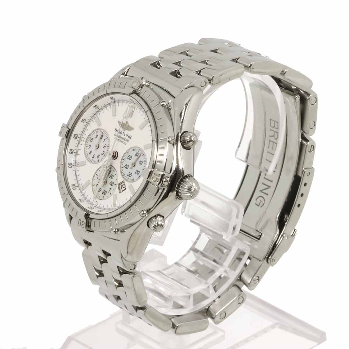 Shadow Flyback A35312 Chronograph Date White Shell Dial