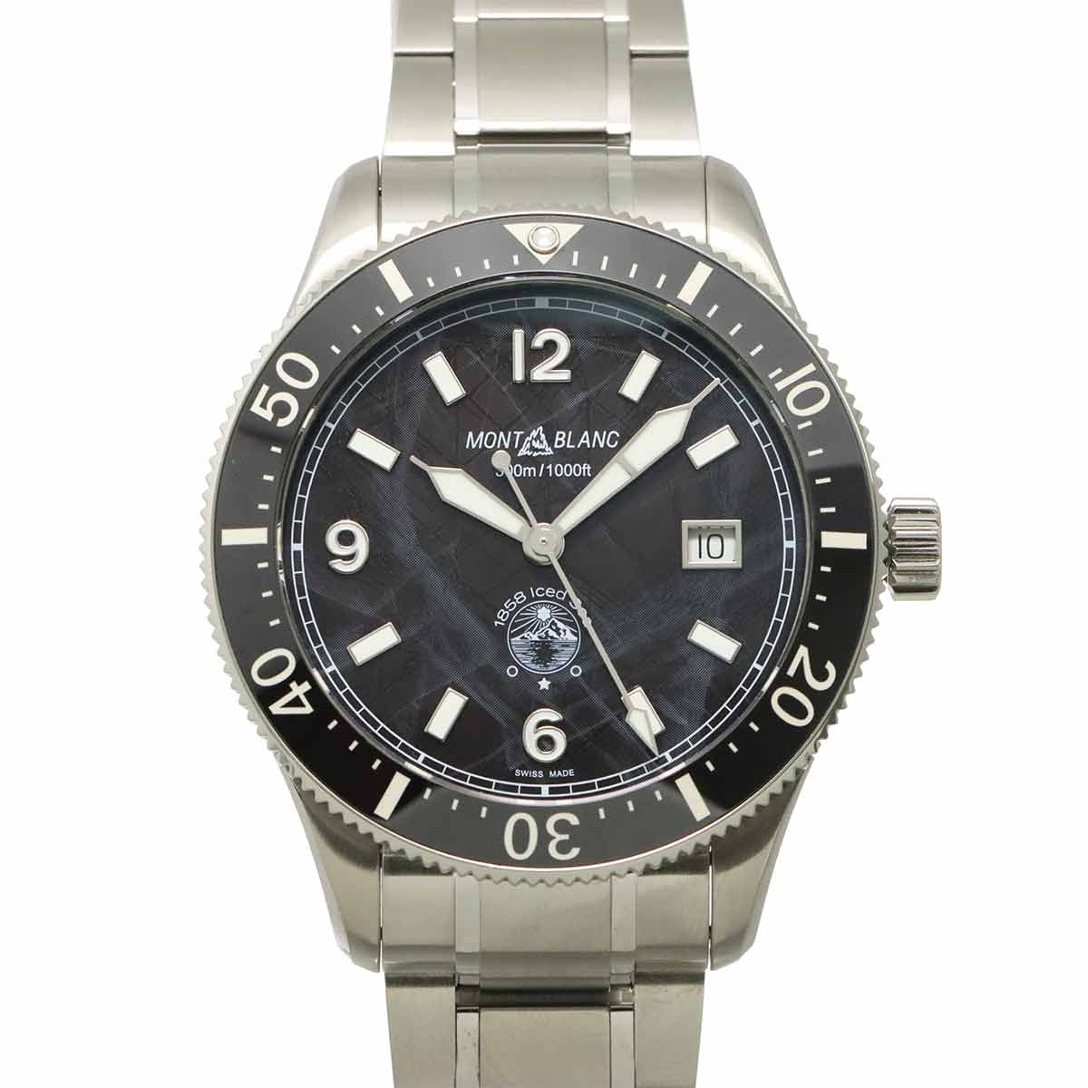 1858 Ice Sea 129371 Automatic Black Dial Mens Watch
