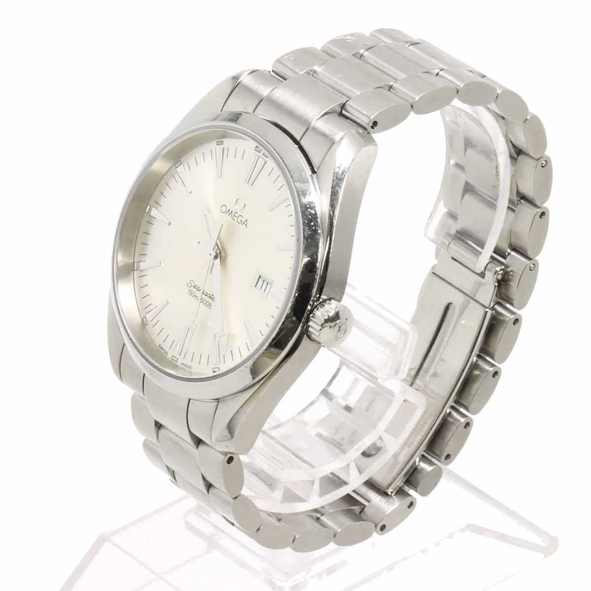 Seamaster Aqua Terra 2517.30 Date Quartz Silver Dial Mens Watch