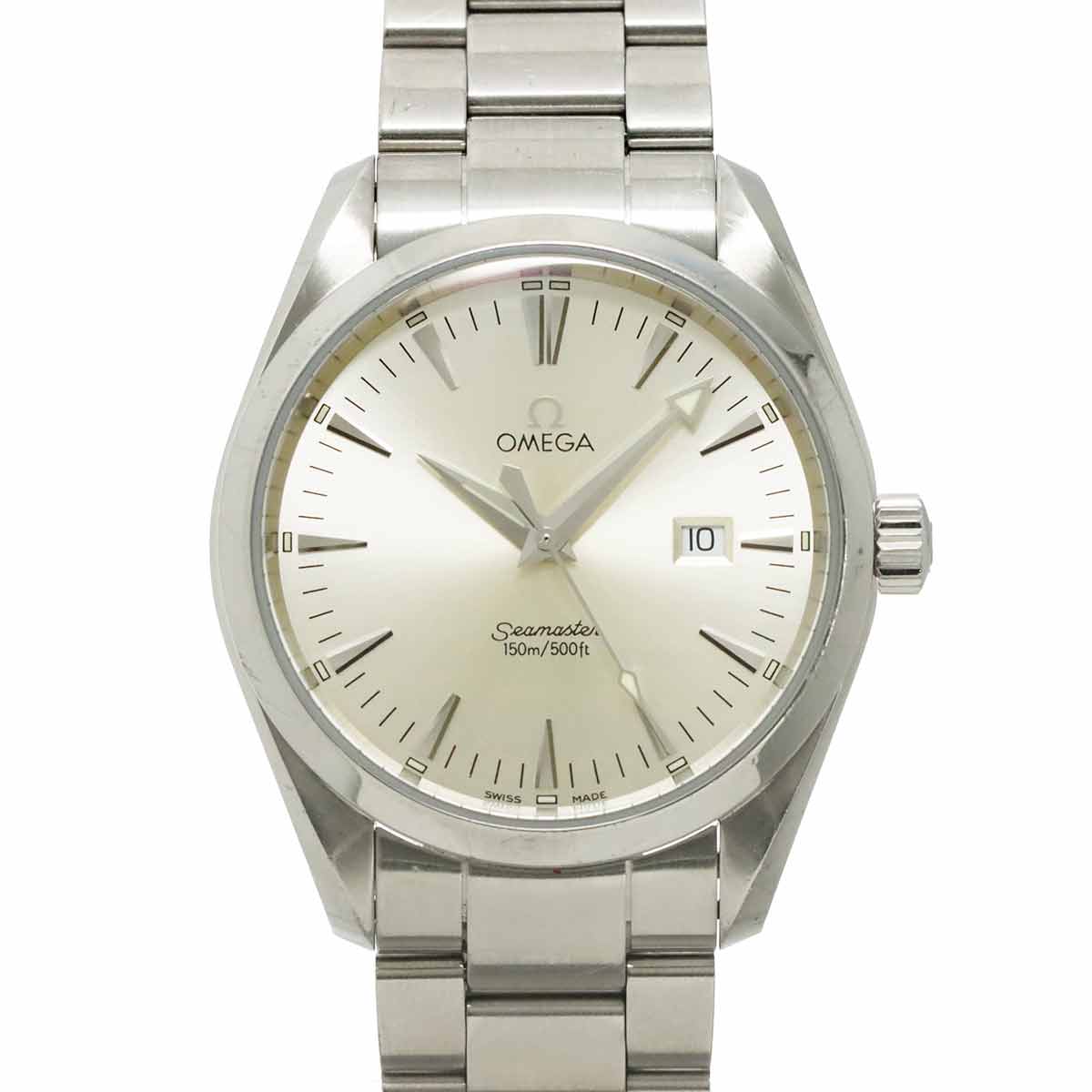 Seamaster Aqua Terra 2517.30 Date Quartz Silver Dial Mens Watch