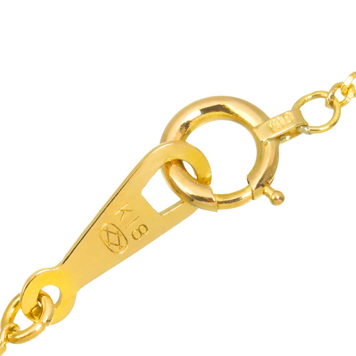 Diamond 0.26ct Necklace 18K YG Yellow Gold 750