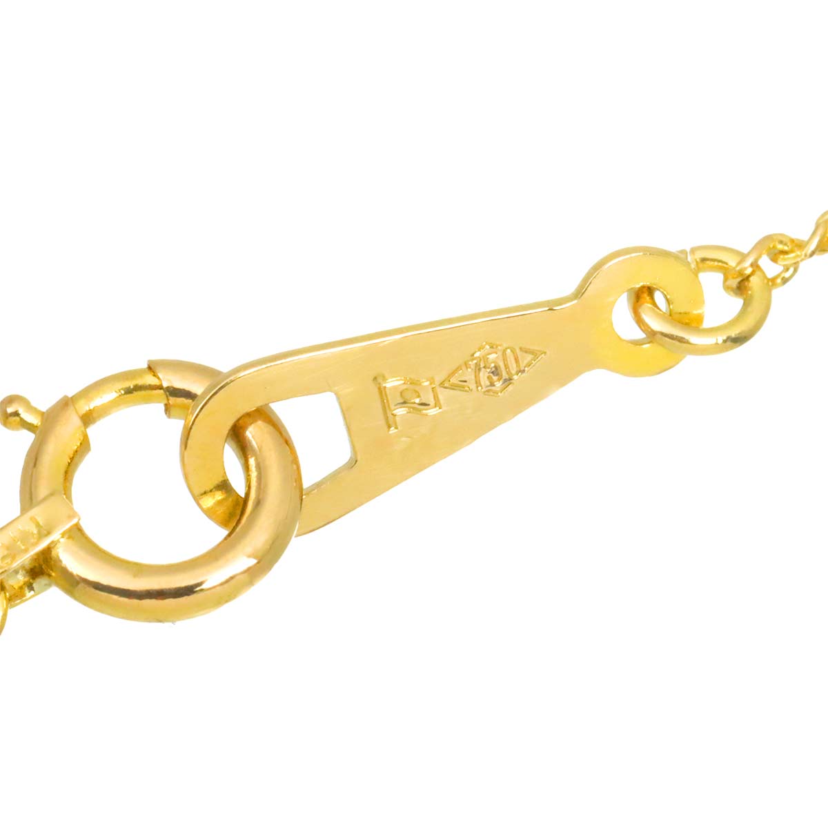 Diamond 0.26ct Necklace 18K YG Yellow Gold 750