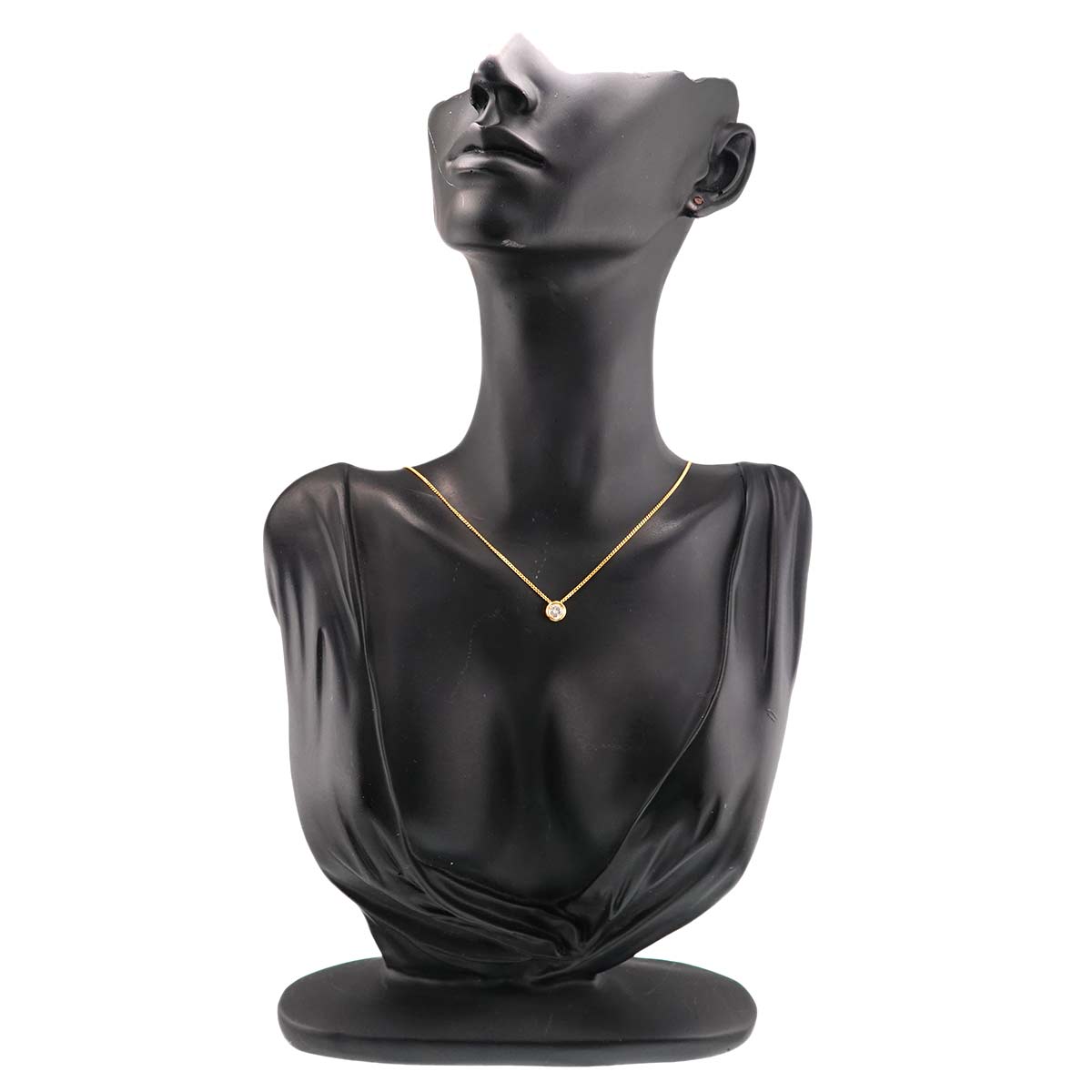 Diamond 0.26ct Necklace 18K YG Yellow Gold 750