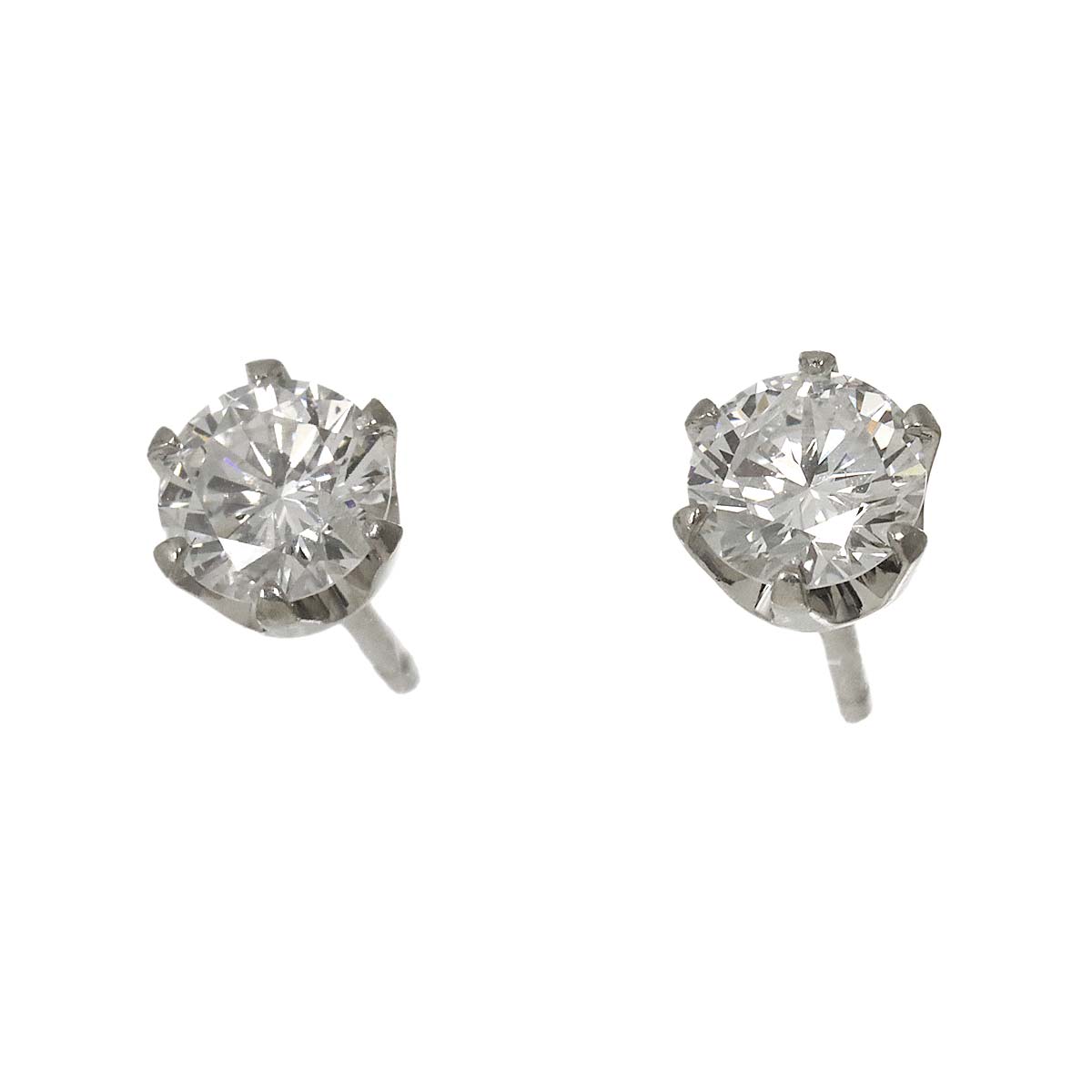 Diamond 1.01ct Earrings Pierced Pt Platinum