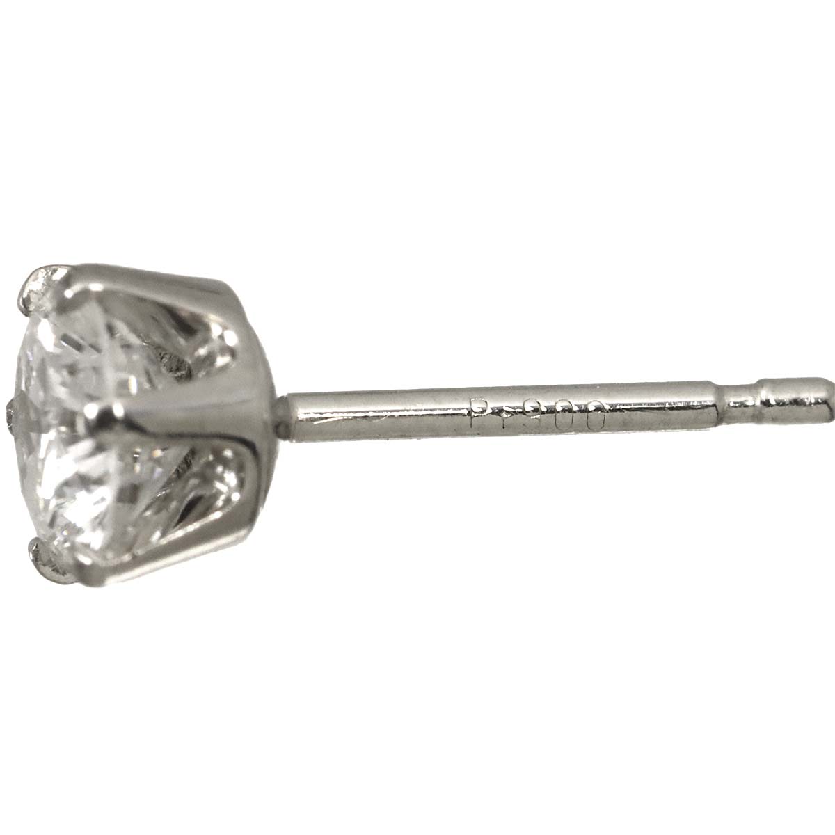 Diamond 1.01ct Earrings Pierced Pt Platinum
