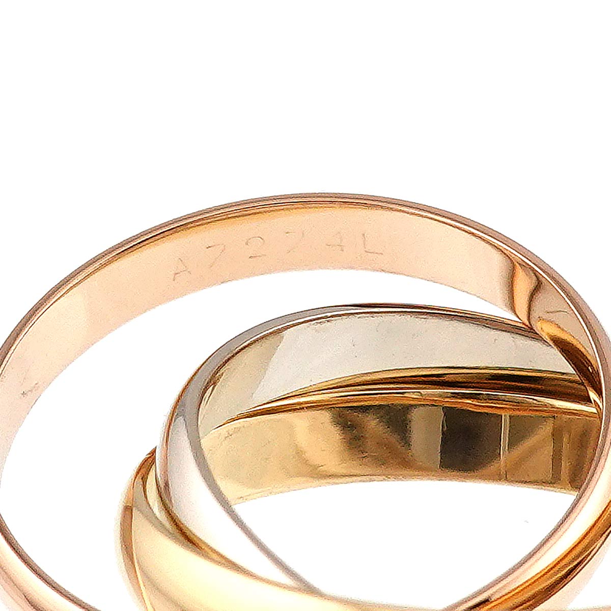 Trinity MM Ring 18K YG WG PG 750 Size59 8.75(US)