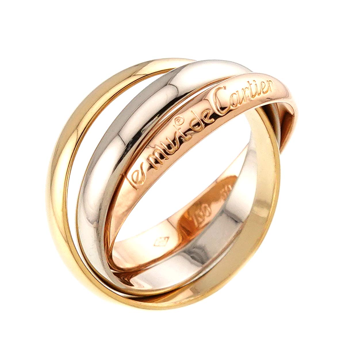 Trinity MM Ring 18K YG WG PG 750 Size59 8.75(US)