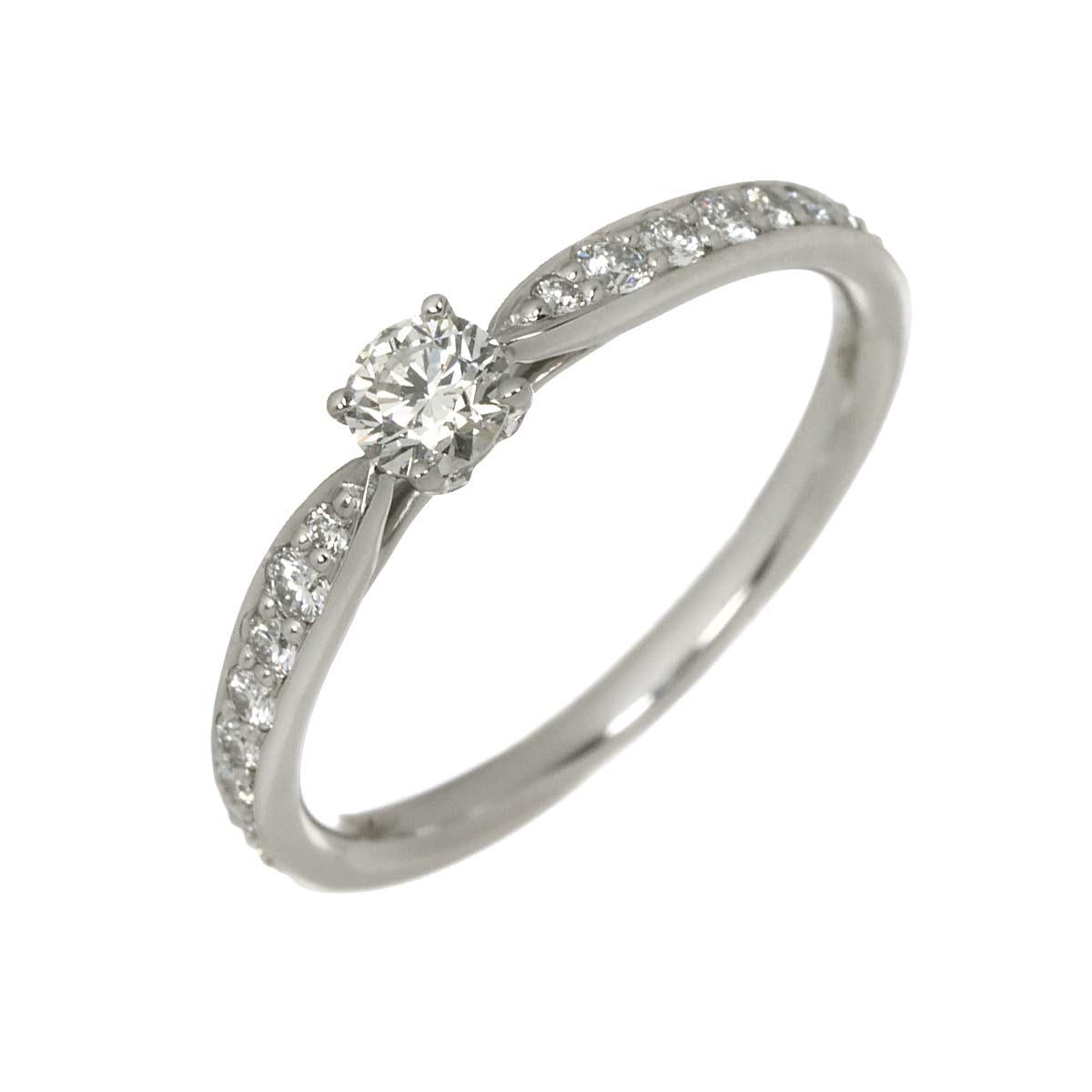 Harmony Diamond 0.19ct I/VVS1/3EX Ring Pt Size5.25-5.5(US)