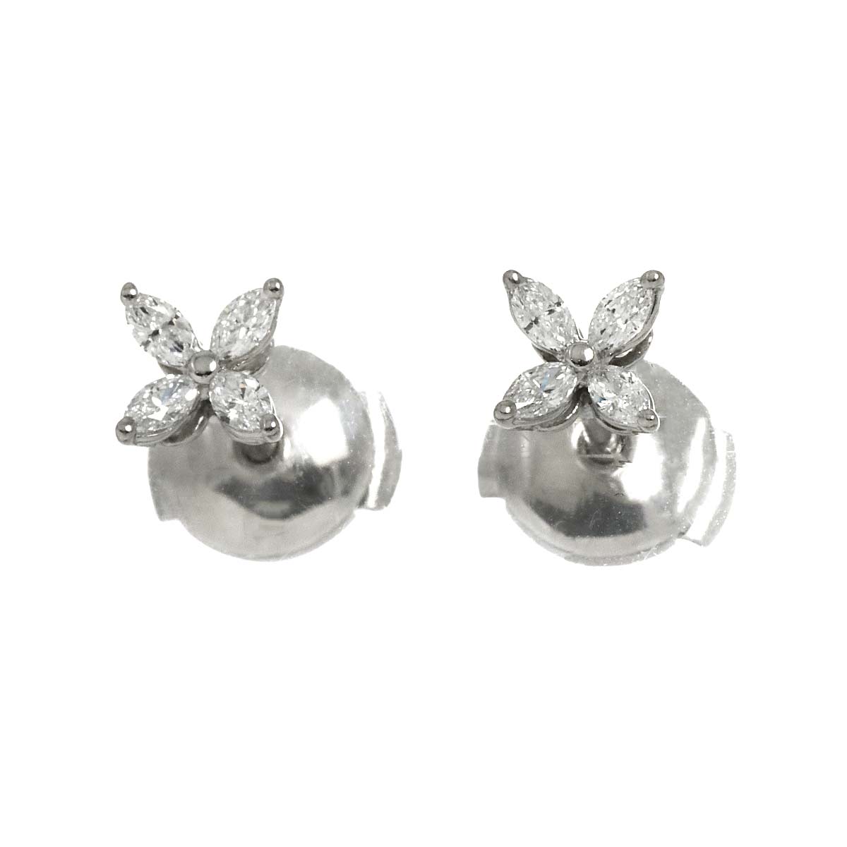 Victoria Diamond Mini Earrings Pierced Pt Platinum