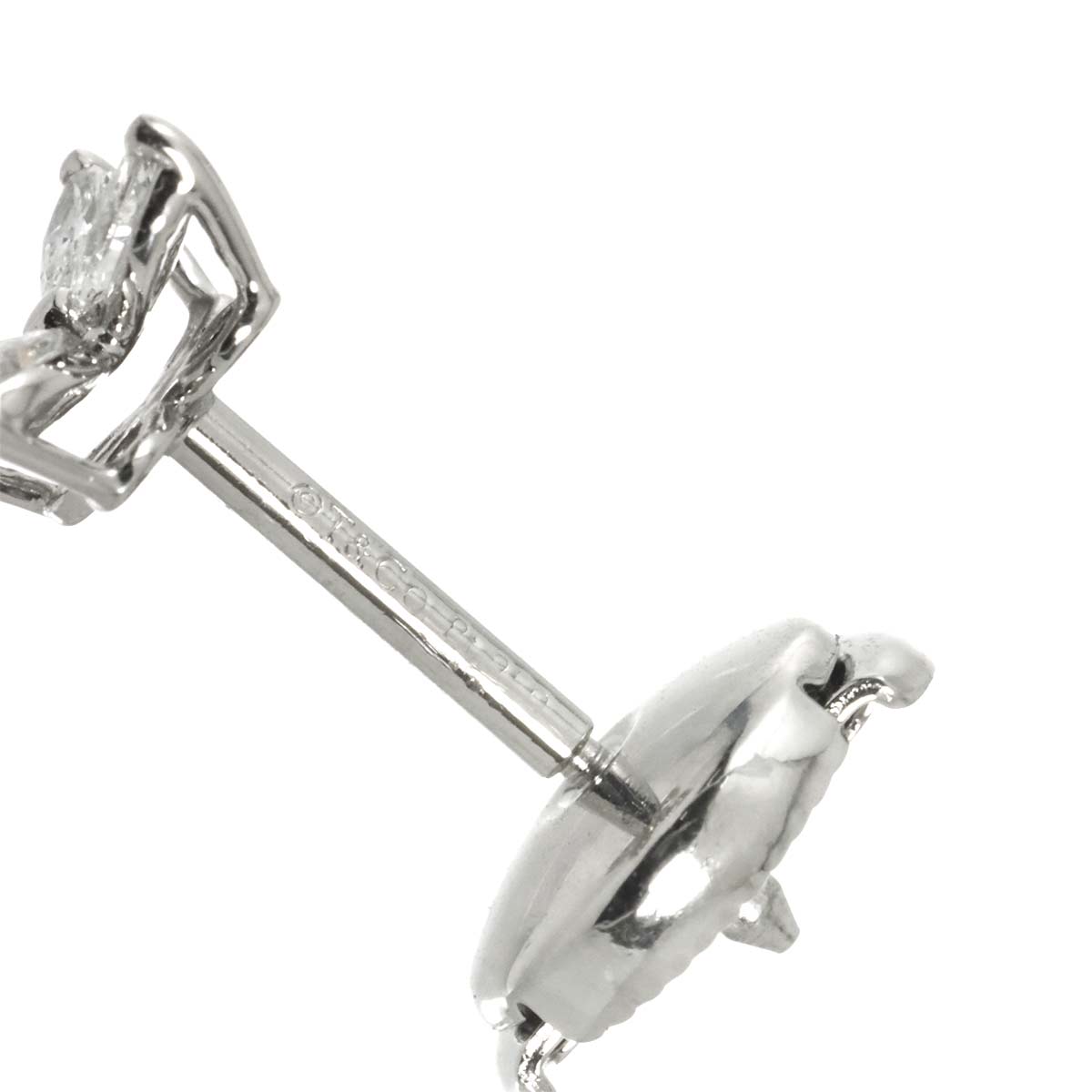 Victoria Diamond Mini Earrings Pierced Pt Platinum