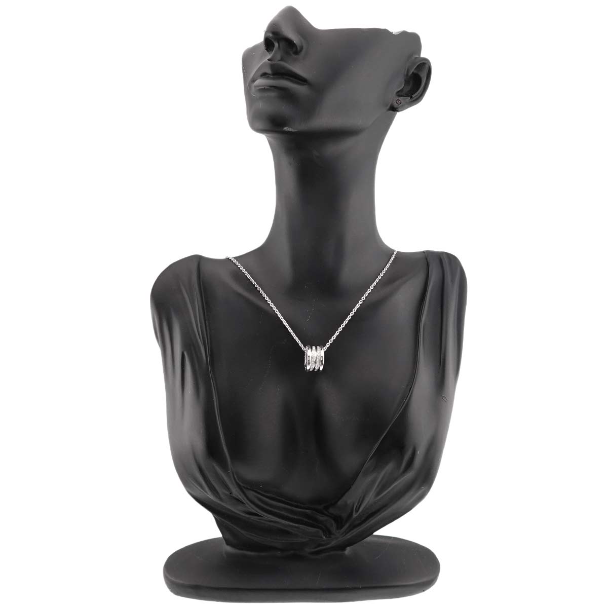B-ZERO1 Diamond Necklace 18K WG White Gold 750