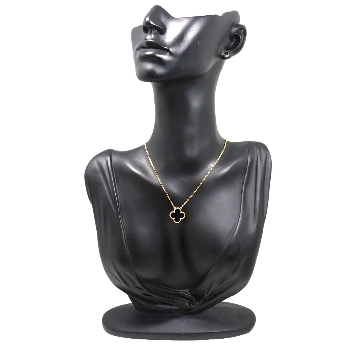Vintage Alhambra Onyx Necklace 18K YG 750