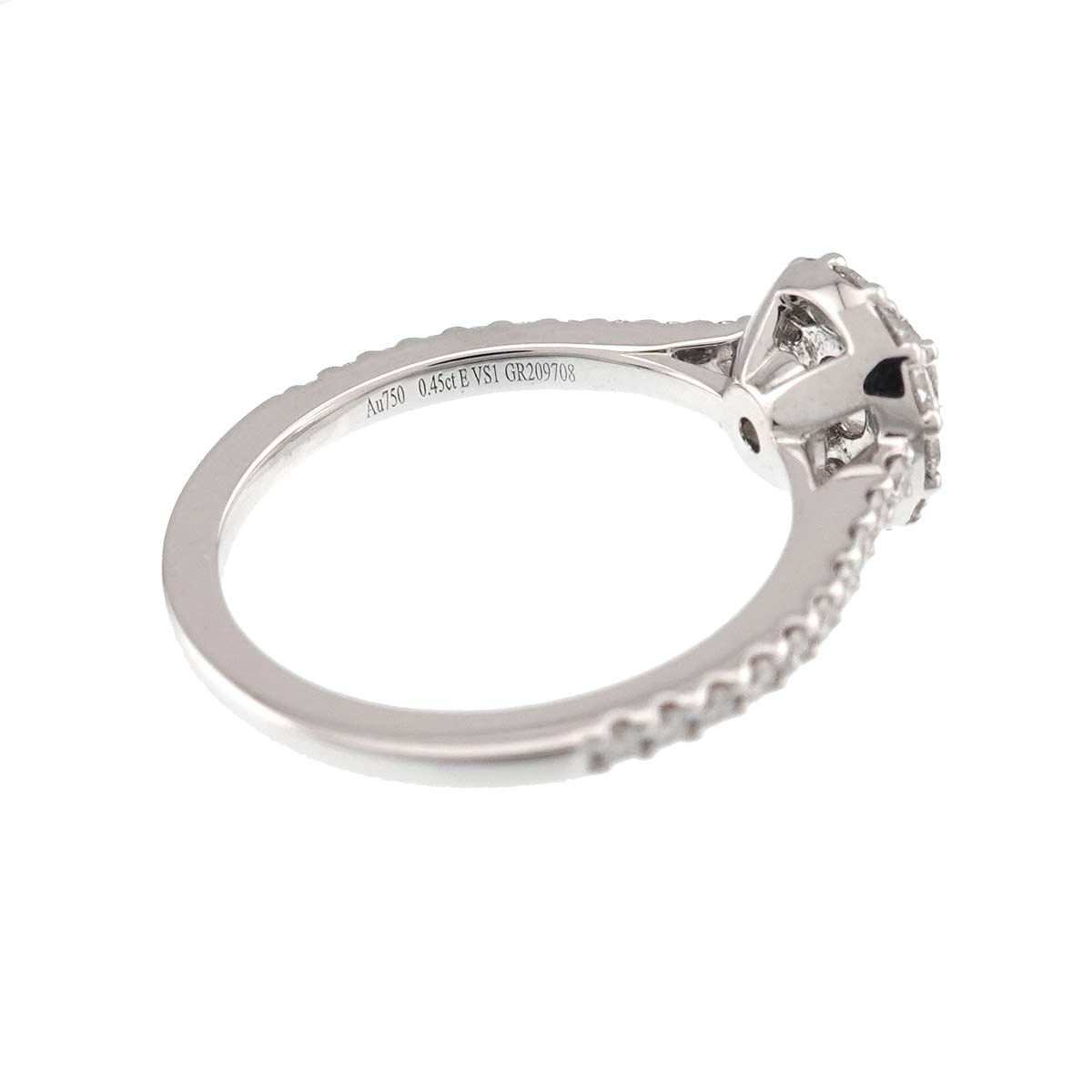 Icon Diamond 0.45ct E/VS1/3EX Ring 18K WG 750 Size:4.5-4.75(US)