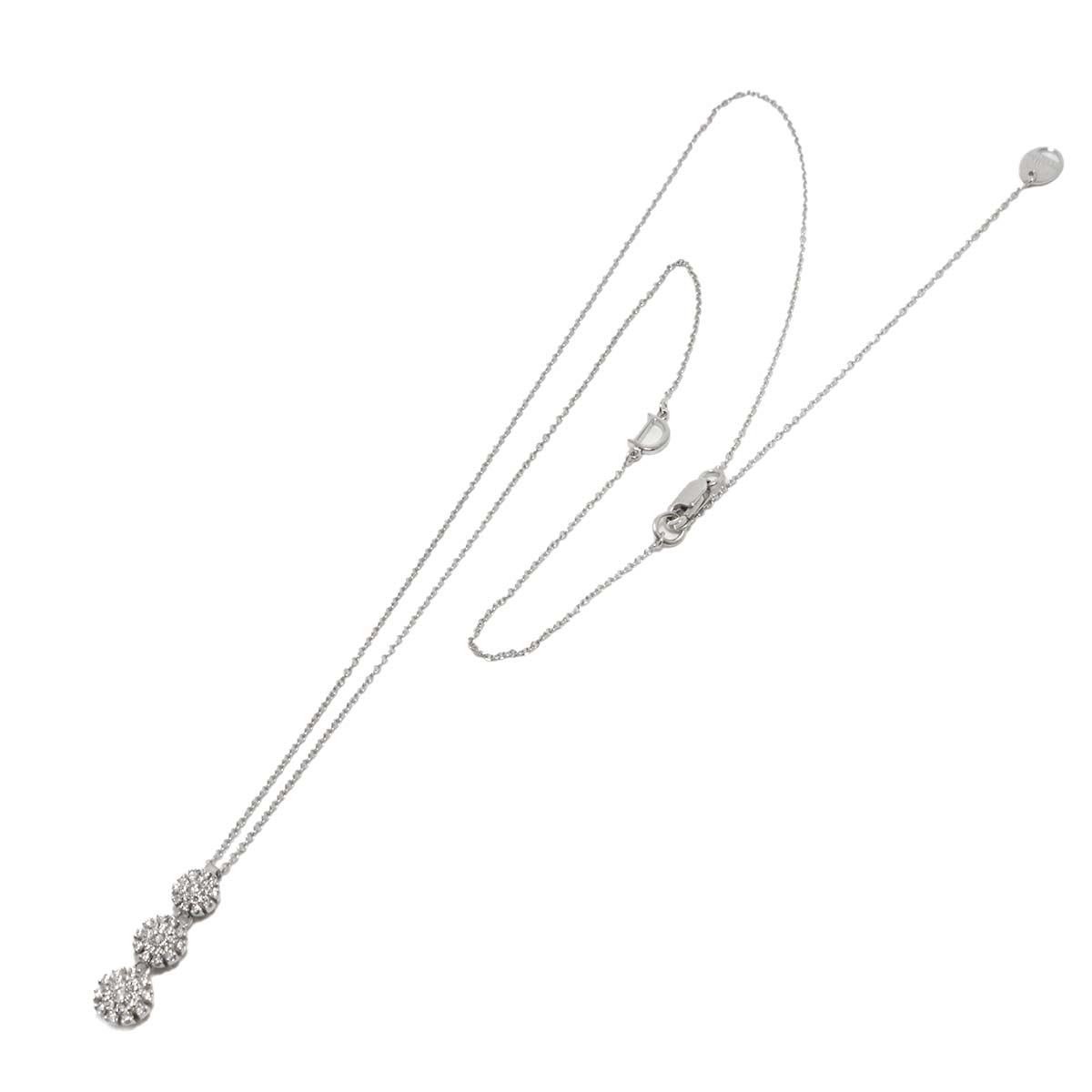 MARGHERITA Diamond Necklace 18K WG 750