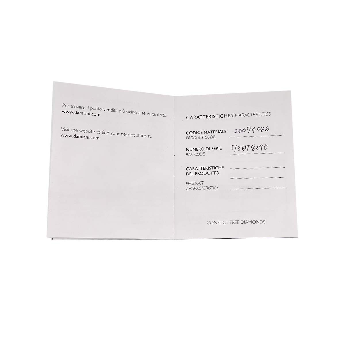 MARGHERITA Diamond Necklace 18K WG 750