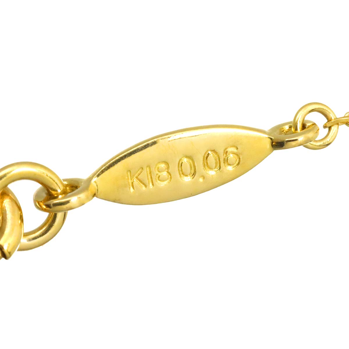 Butterfly Diamond 0.06ct Necklace 18K Yellow Gold 750