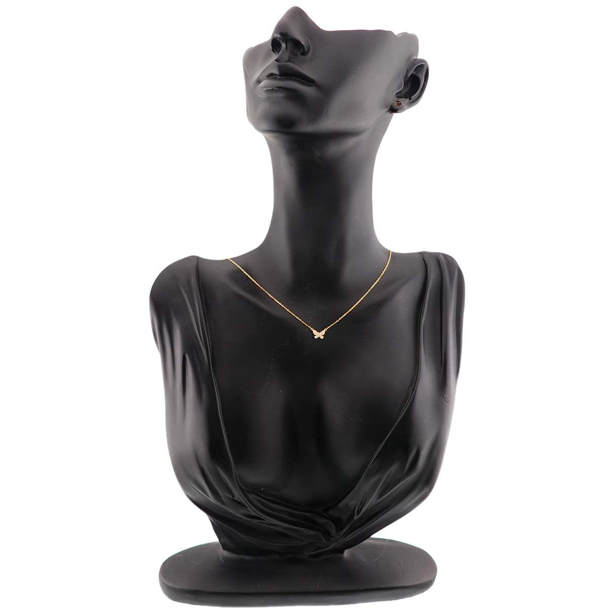 Butterfly Diamond 0.06ct Necklace 18K Yellow Gold 750