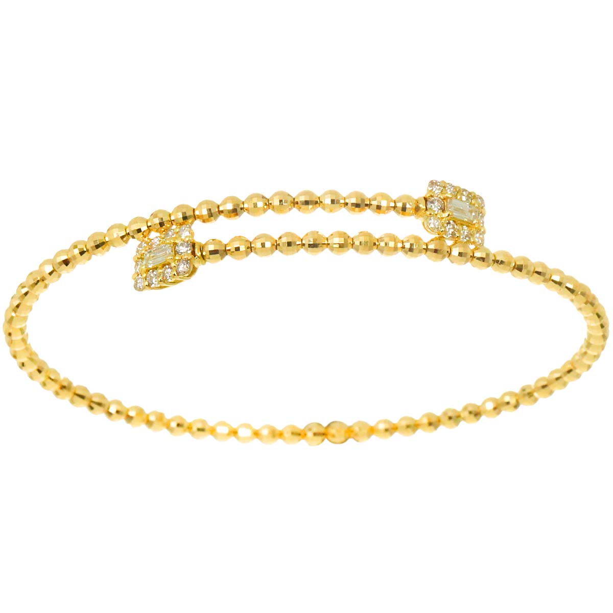 Diamond 0.50ct Bracelet 18K K18 YG Yellow Gold 750