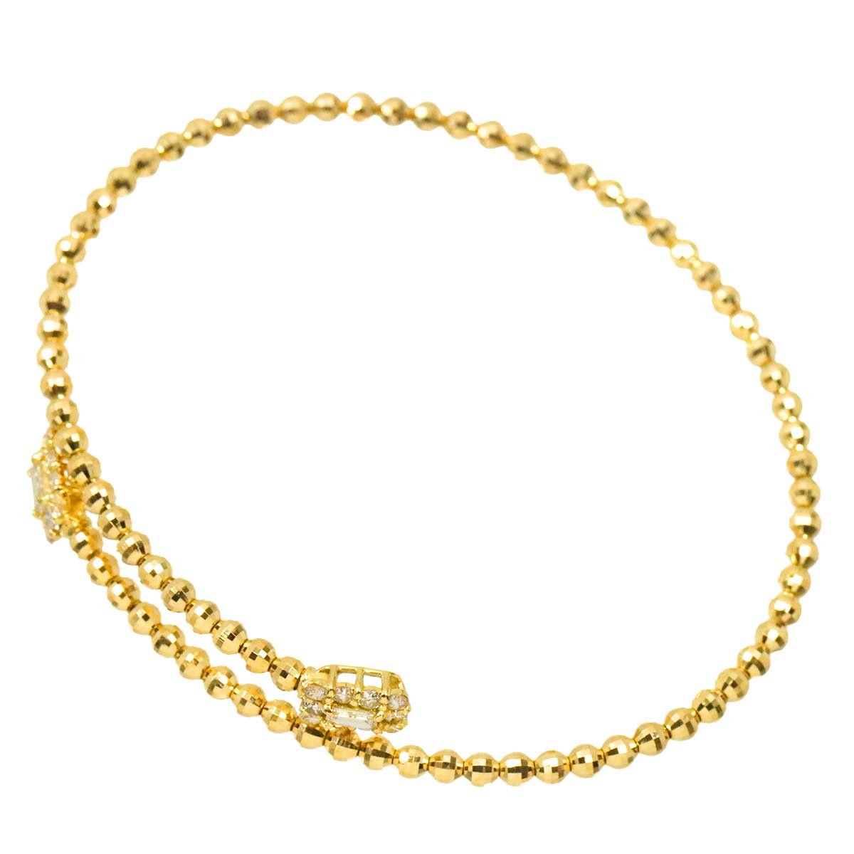 Diamond 0.50ct Bracelet 18K K18 YG Yellow Gold 750