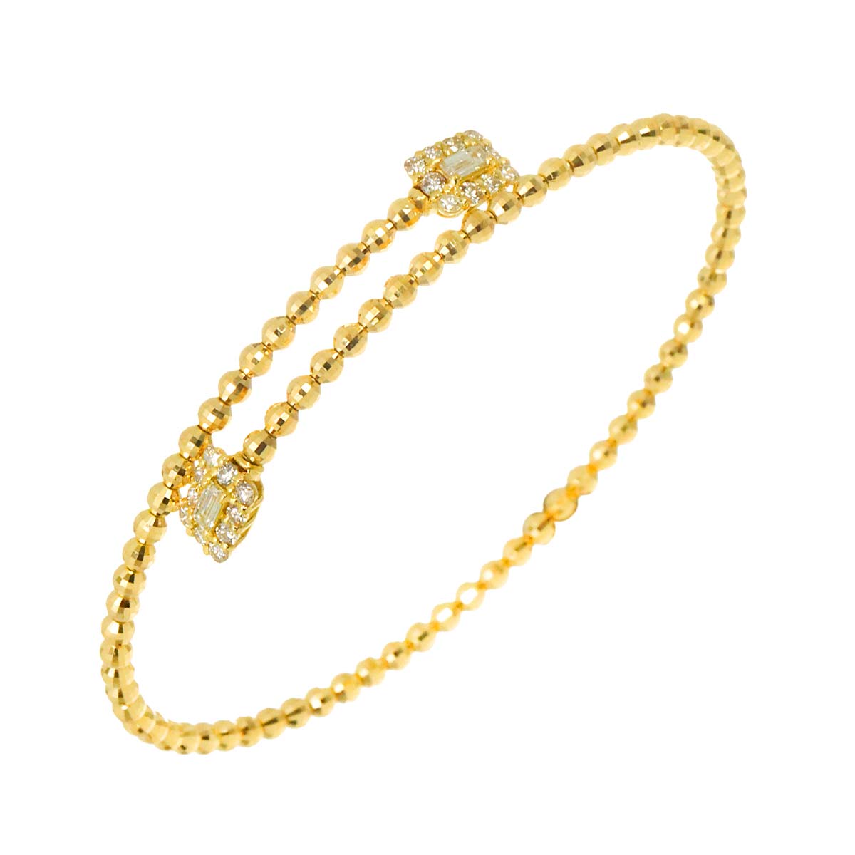 Diamond 0.50ct Bracelet 18K K18 YG Yellow Gold 750