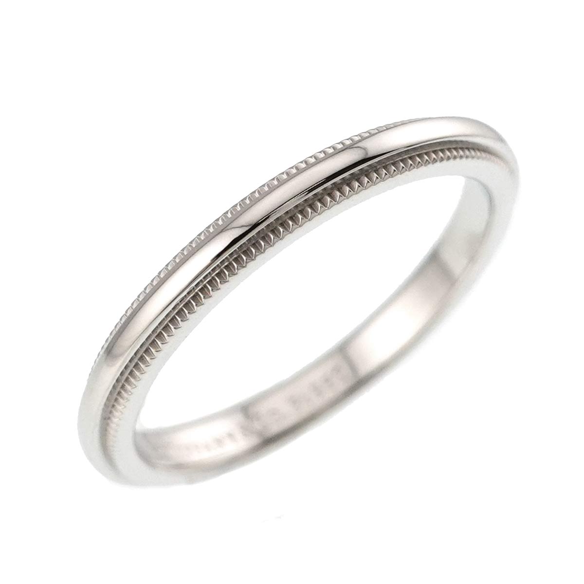 Milgrain Band Ring Pt Platinum Size5.25(US)