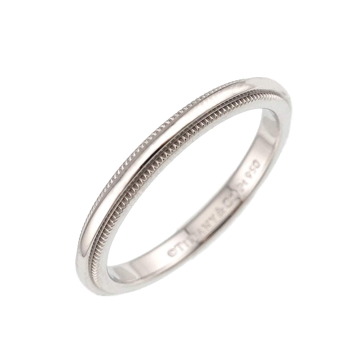 Milgrain Band Ring Pt Platinum Size5.25(US)