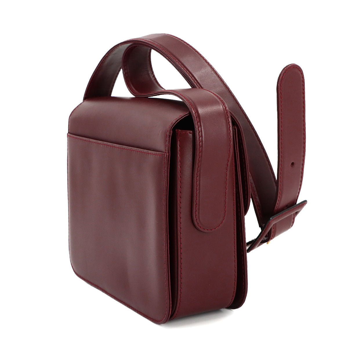 Must Line Shoulder Bag Leather Bordeaux Purse