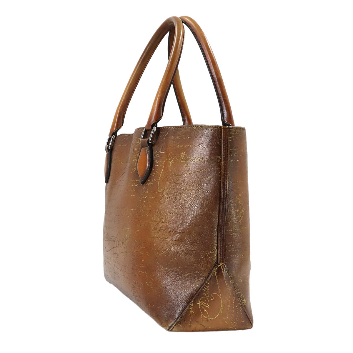 Calligraphy Toujours Tote Bag Venezia Leather Brown Purse