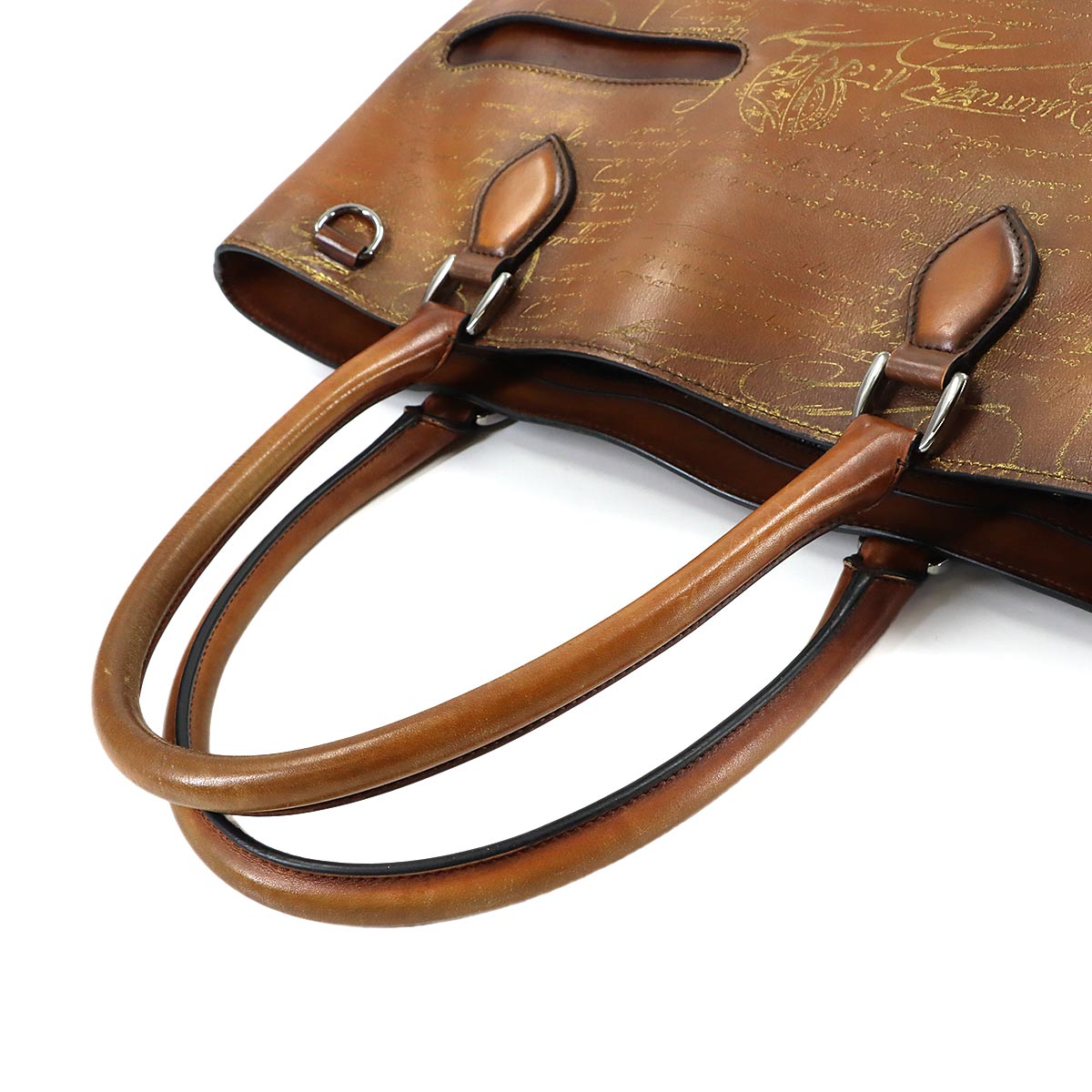 Calligraphy Toujours Tote Bag Venezia Leather Brown Purse
