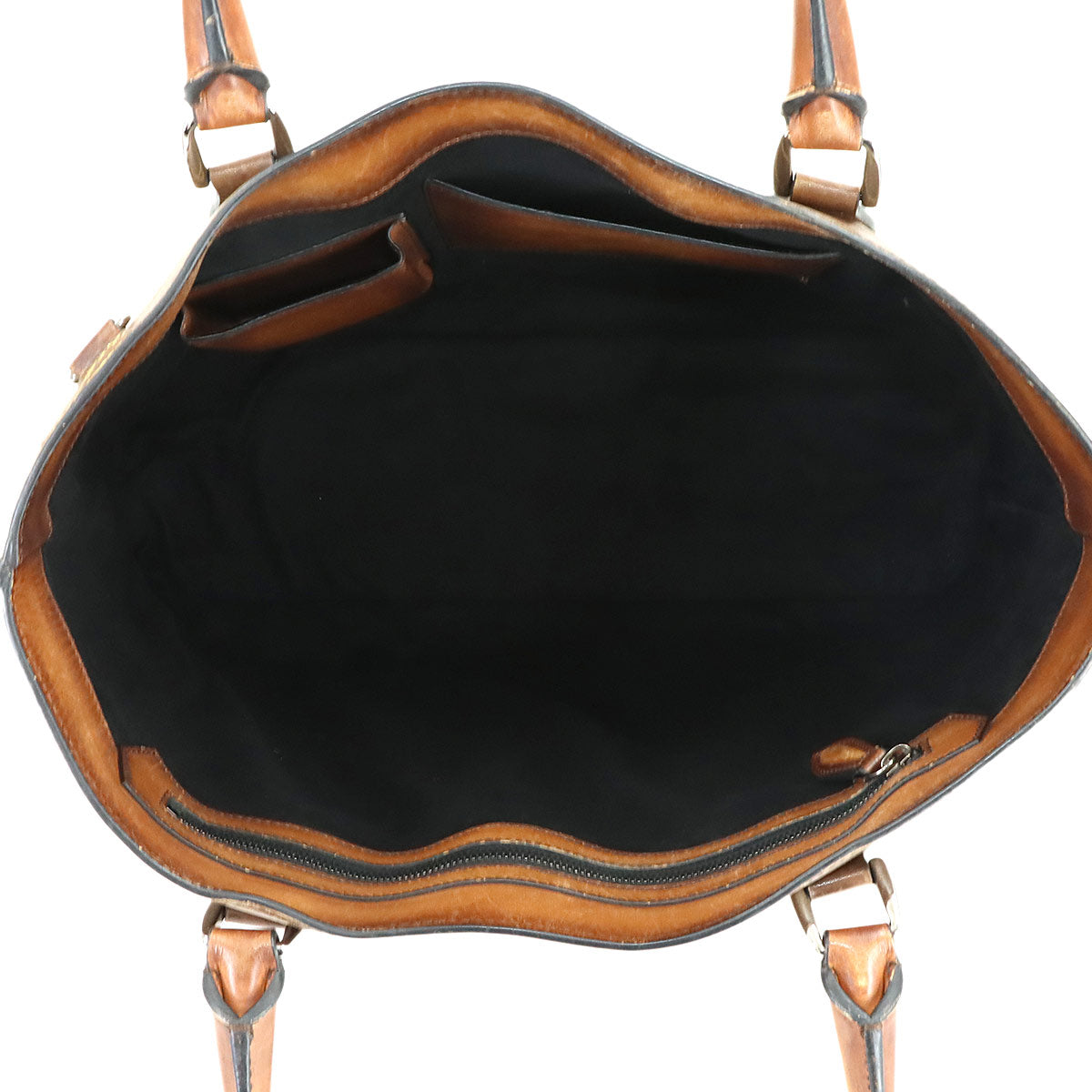 Calligraphy Toujours Tote Bag Venezia Leather Brown Purse