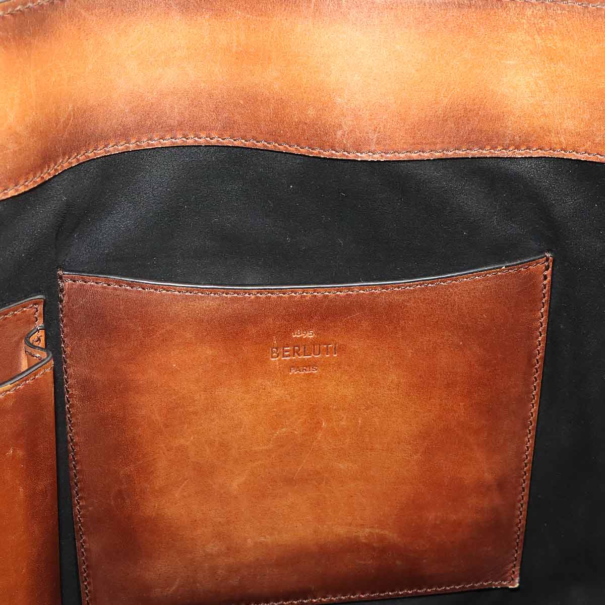 Calligraphy Toujours Tote Bag Venezia Leather Brown Purse