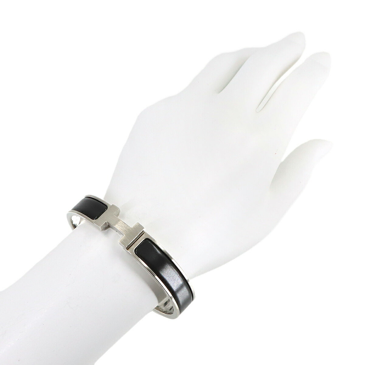 Clic HH T4 Bangle Silver Black Accessory