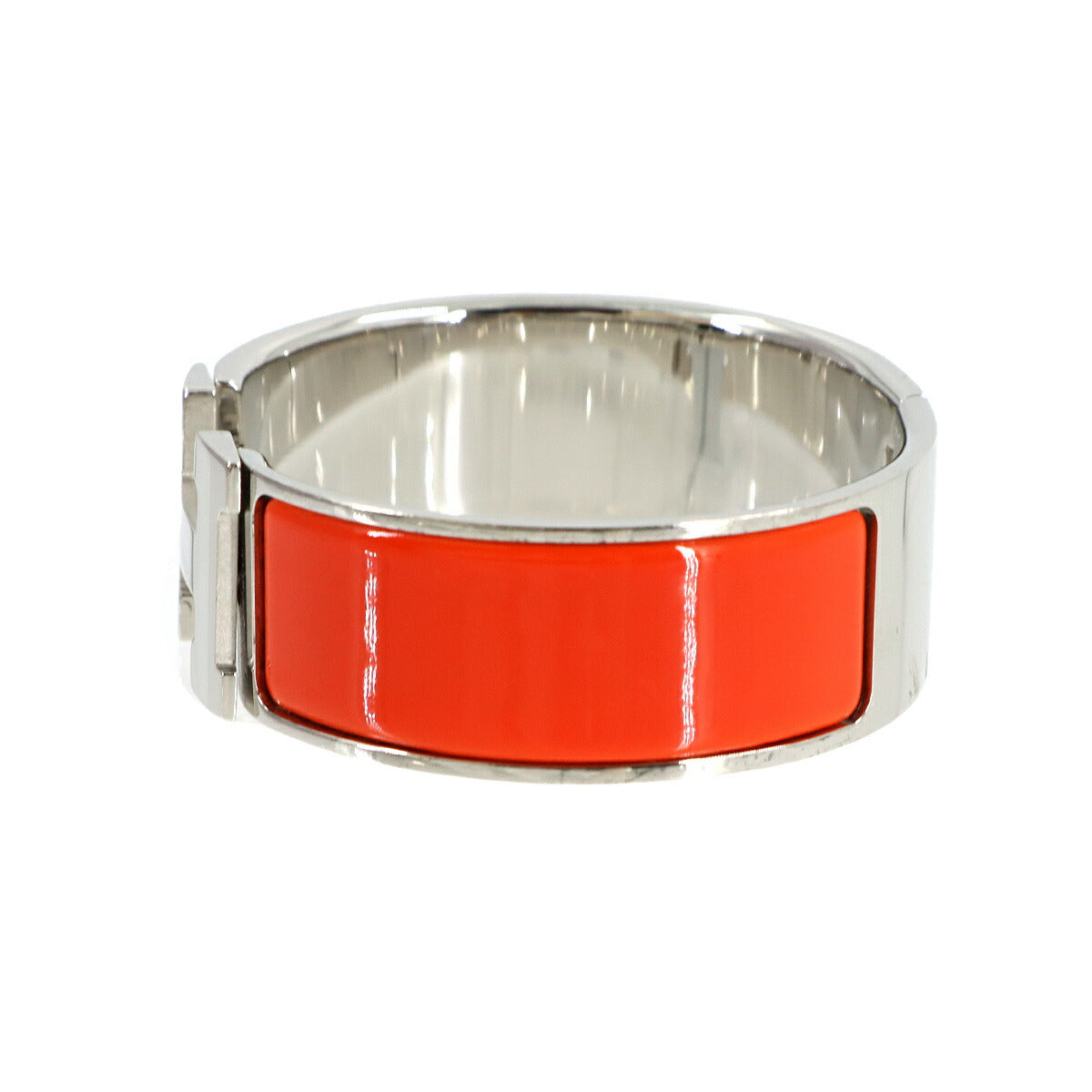 Clic Clac H Bangle Orange Silver Accessory