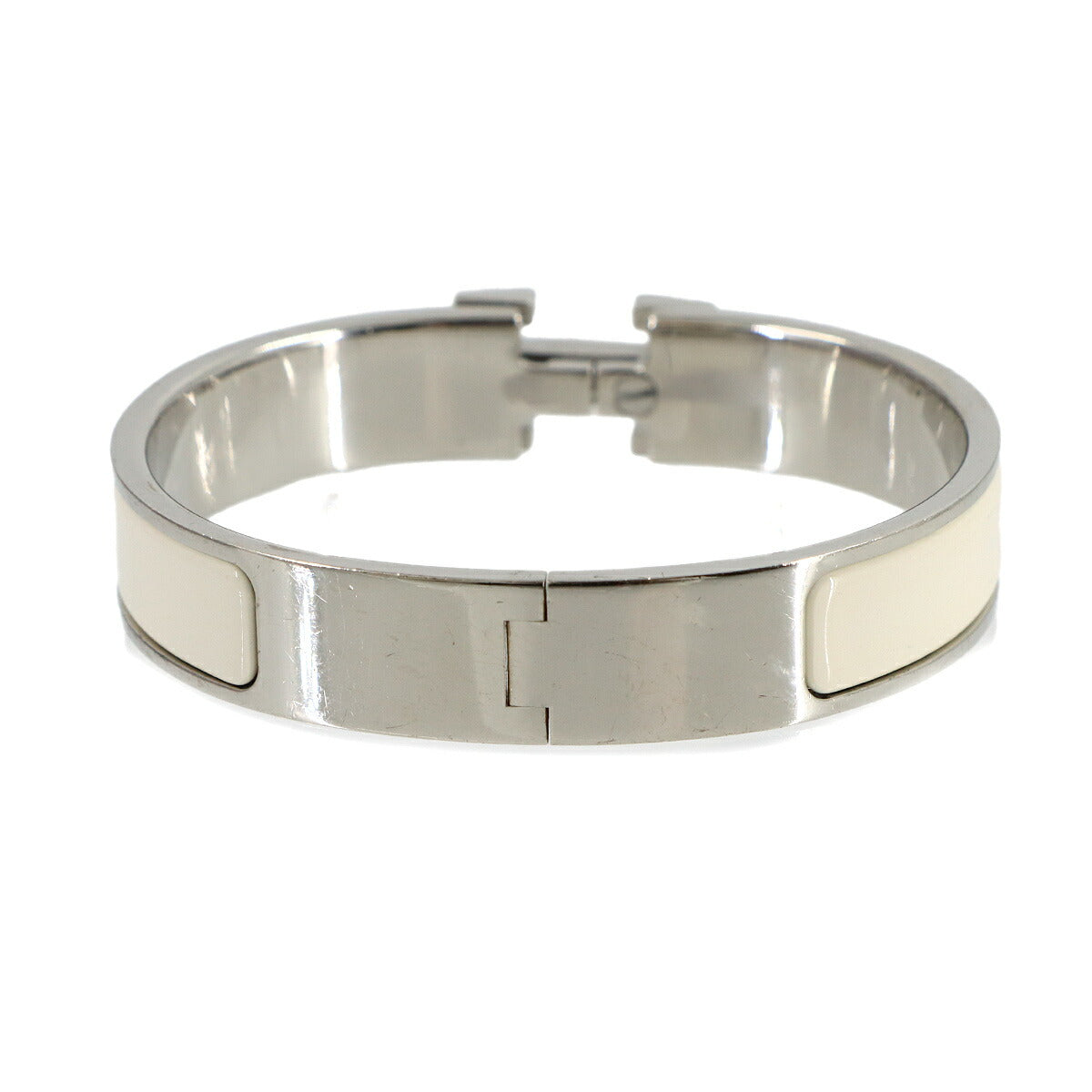Clic H PM Bangle Silver White Accessory 90317160