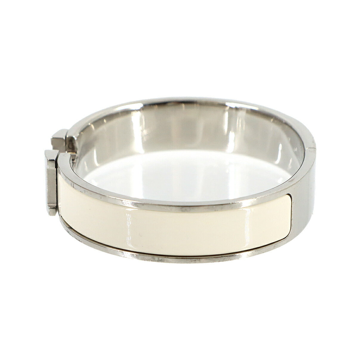 Clic H PM Bangle Silver White Accessory 90317160