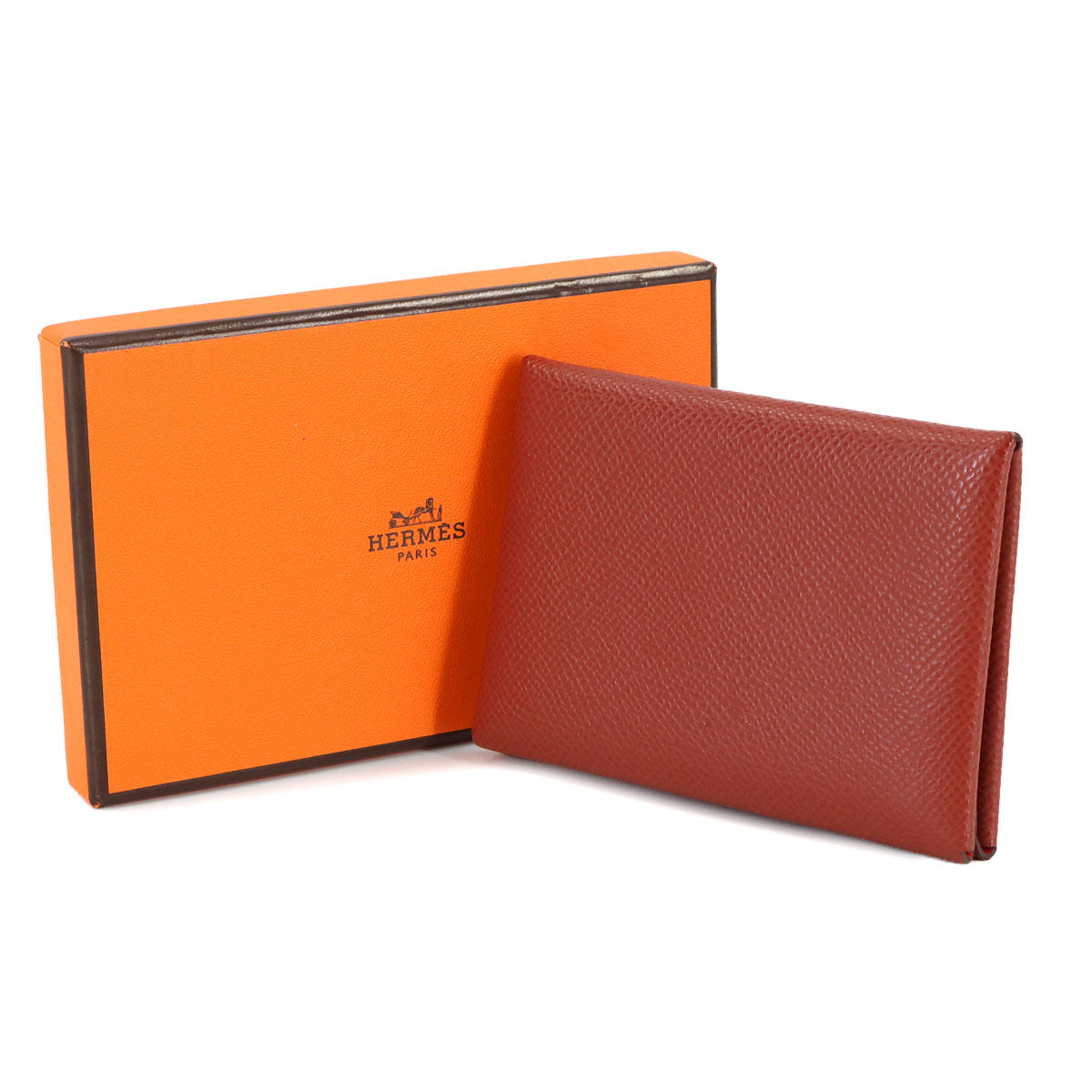 Calvi Duo Card Case Evercolor Rouge Venitien Rose Texese
