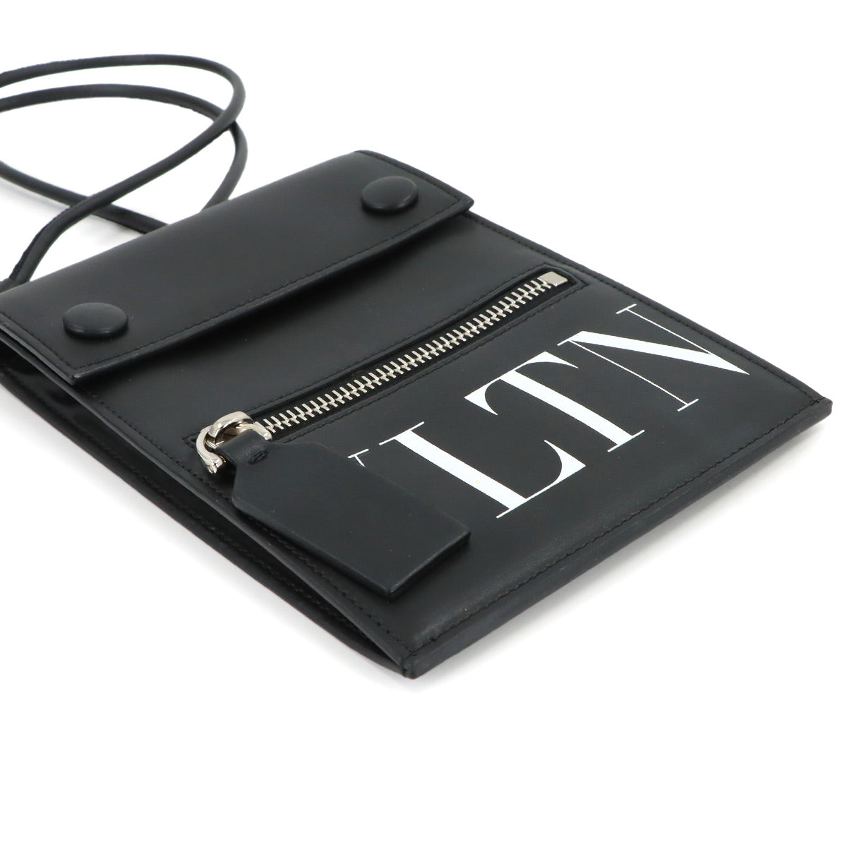 VLTN Logo Shoulder Bag Neck Pouch Leather