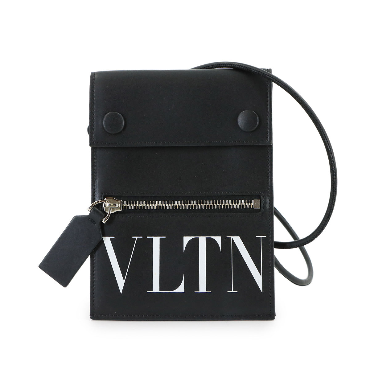 VLTN Logo Shoulder Bag Neck Pouch Leather