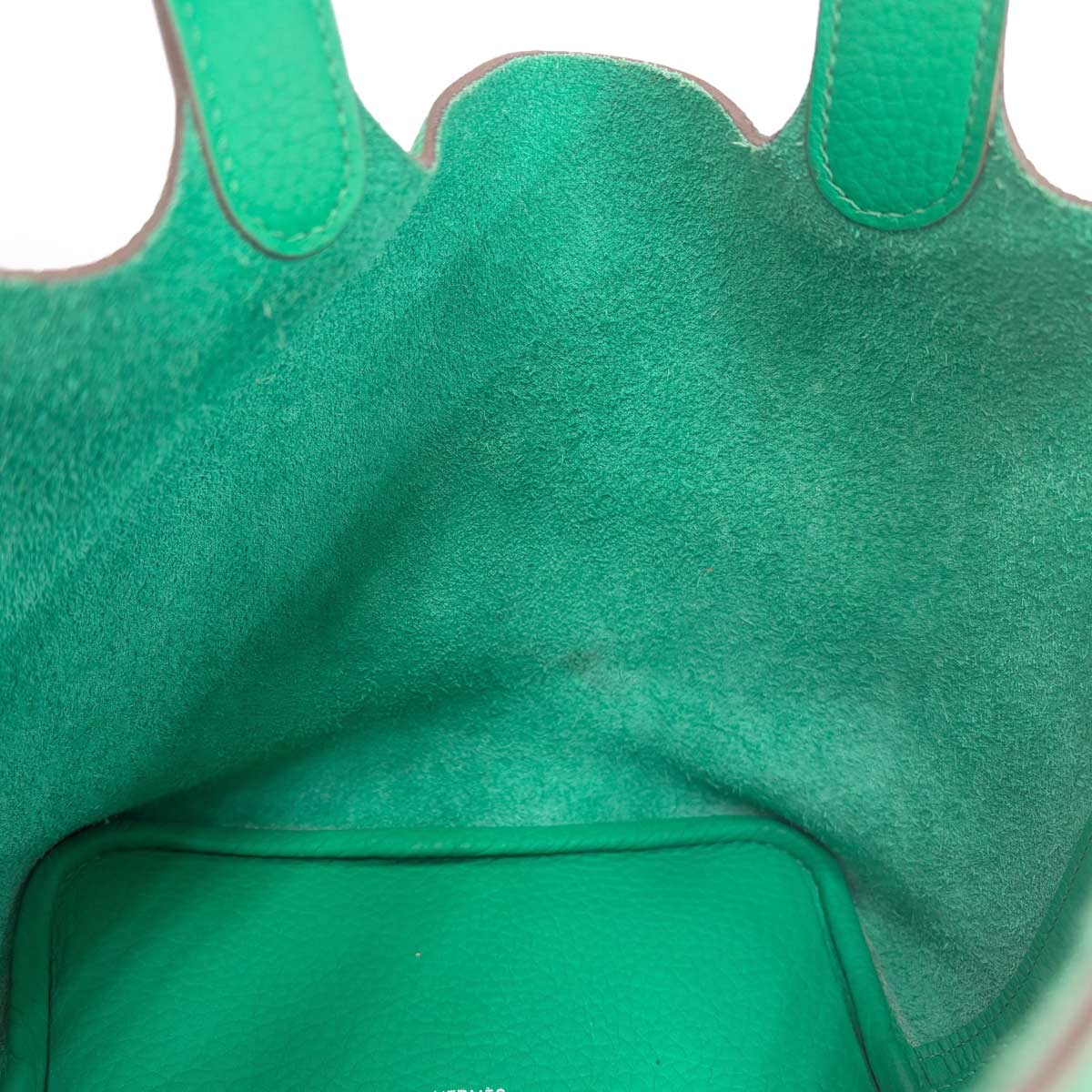 Picotin Lock PM Hand Bag Taurillon Clemence Menthe
