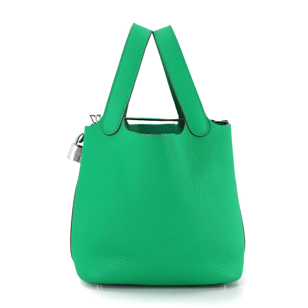Picotin Lock PM Hand Bag Taurillon Clemence Menthe
