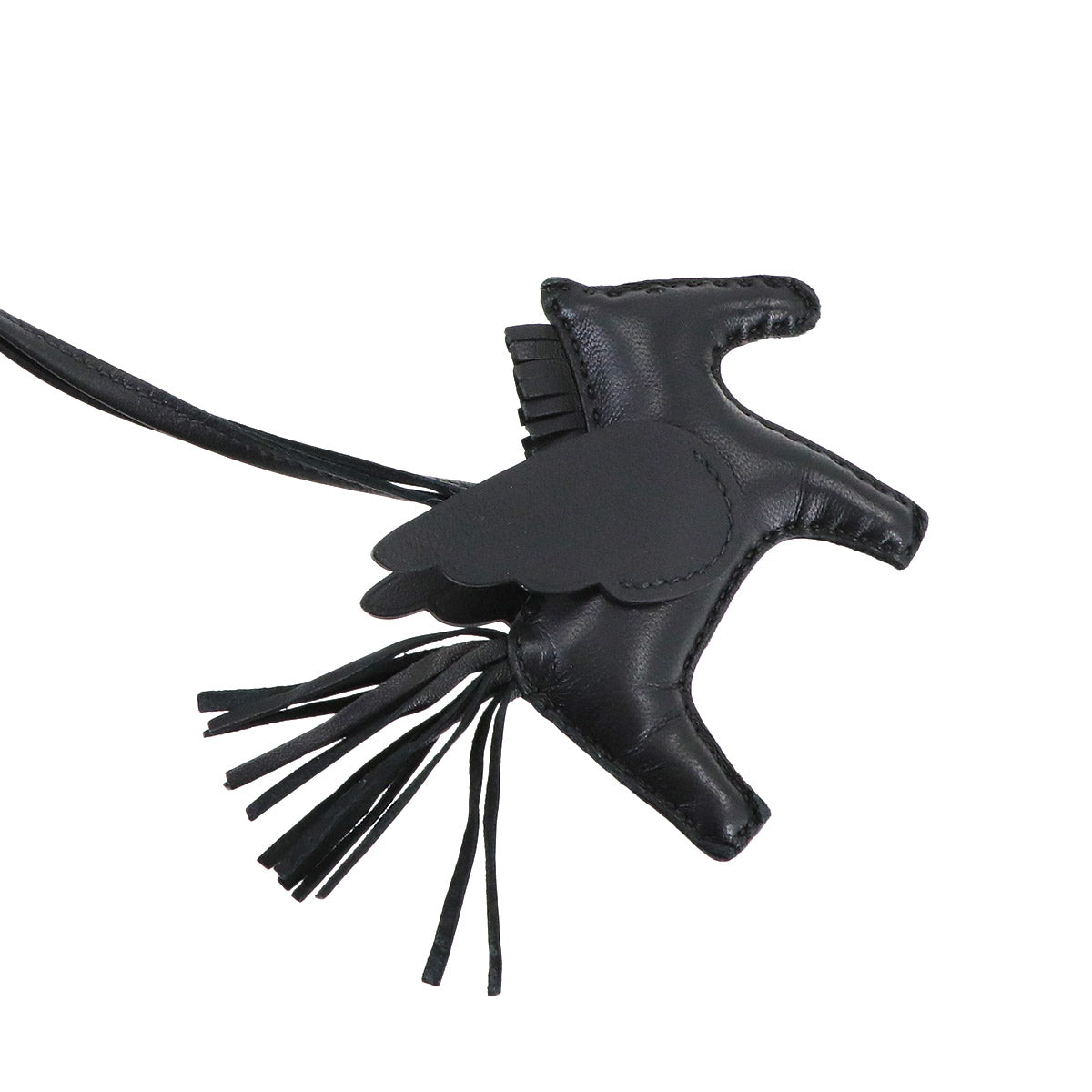 Rodeo Pegasus PM Bag Charm Agneau Milo Veau Swift So Black