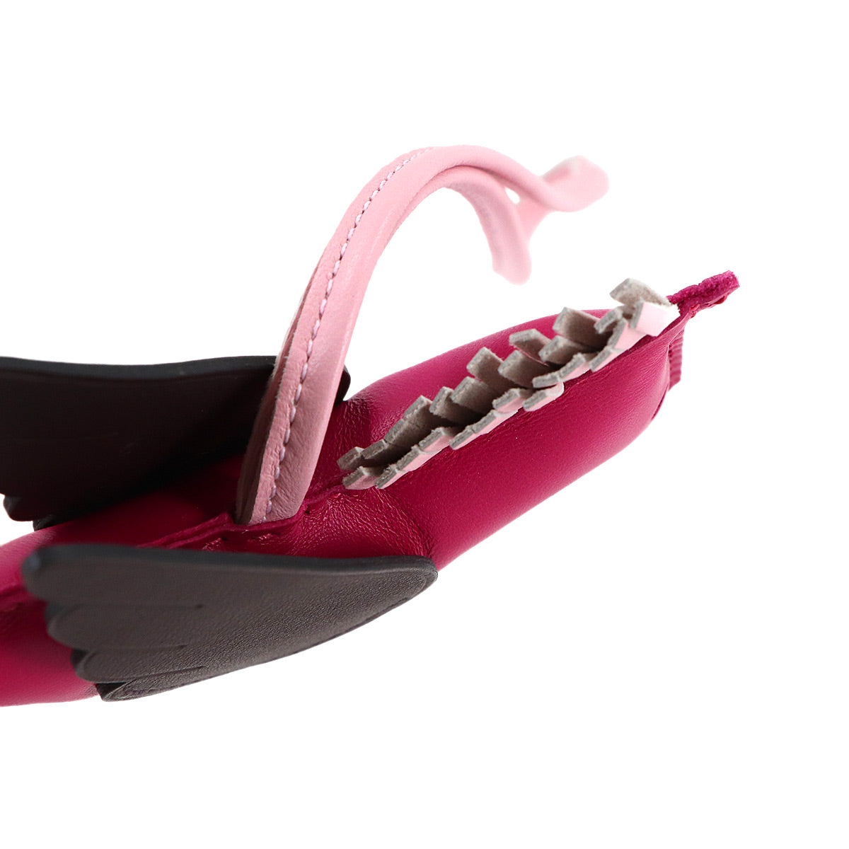 Rodeo Pegasu MM Bag Charm Agneau Milo Swift Framboise Rouge