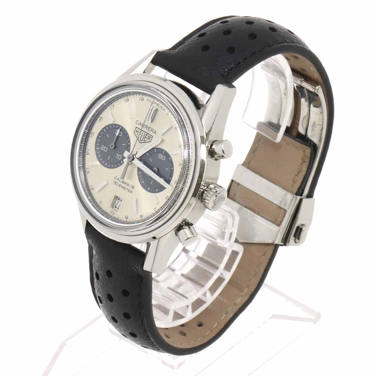 Carrera Chronograph CAR221A Silver Dial Automatic Mens Watch